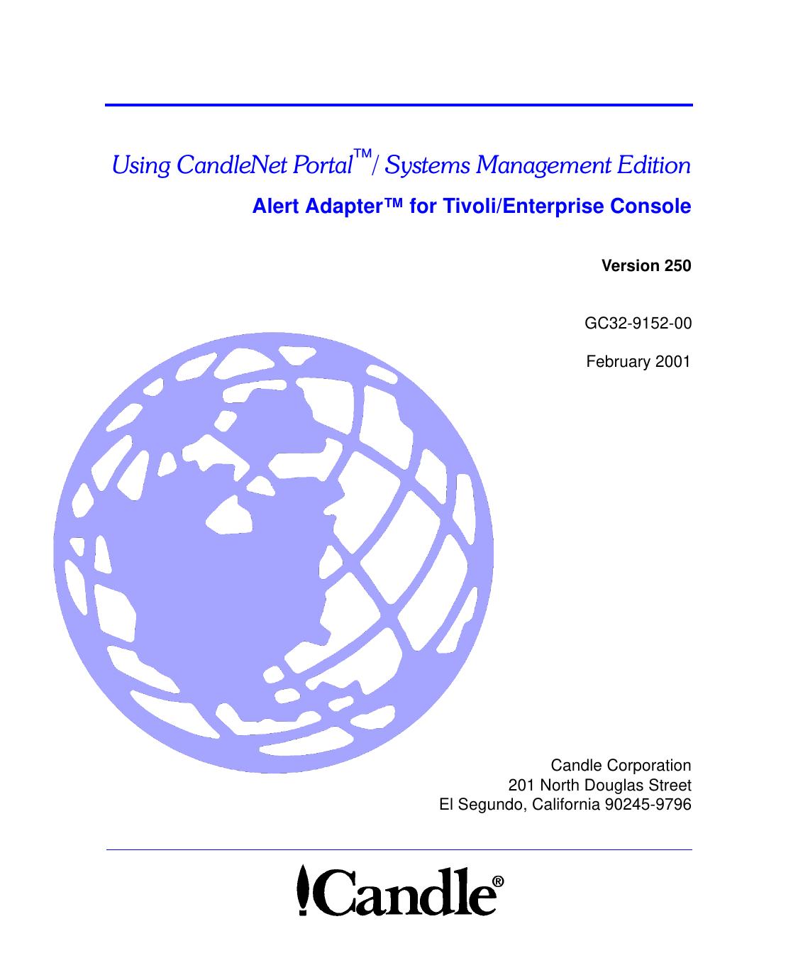 Alert Adapter for Tivoli/Enterprise Console: Using CandleNet Portal / SME