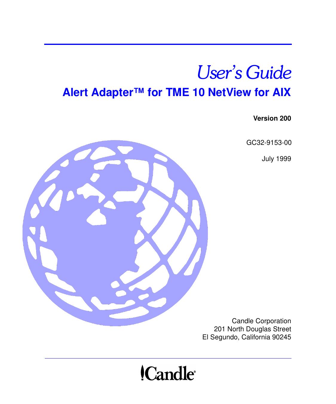 Alert Adapter™ for TME 10 NetView for AIX
