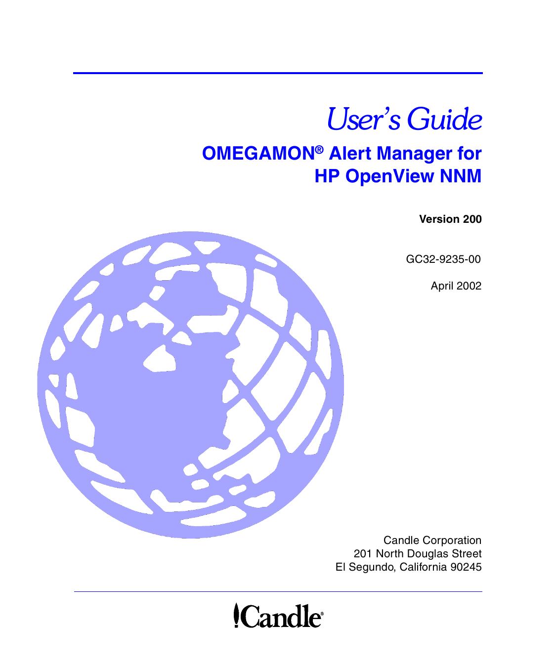 OMEGAMON Alert Manager for HP OpenView NNM User’s Guide, V200