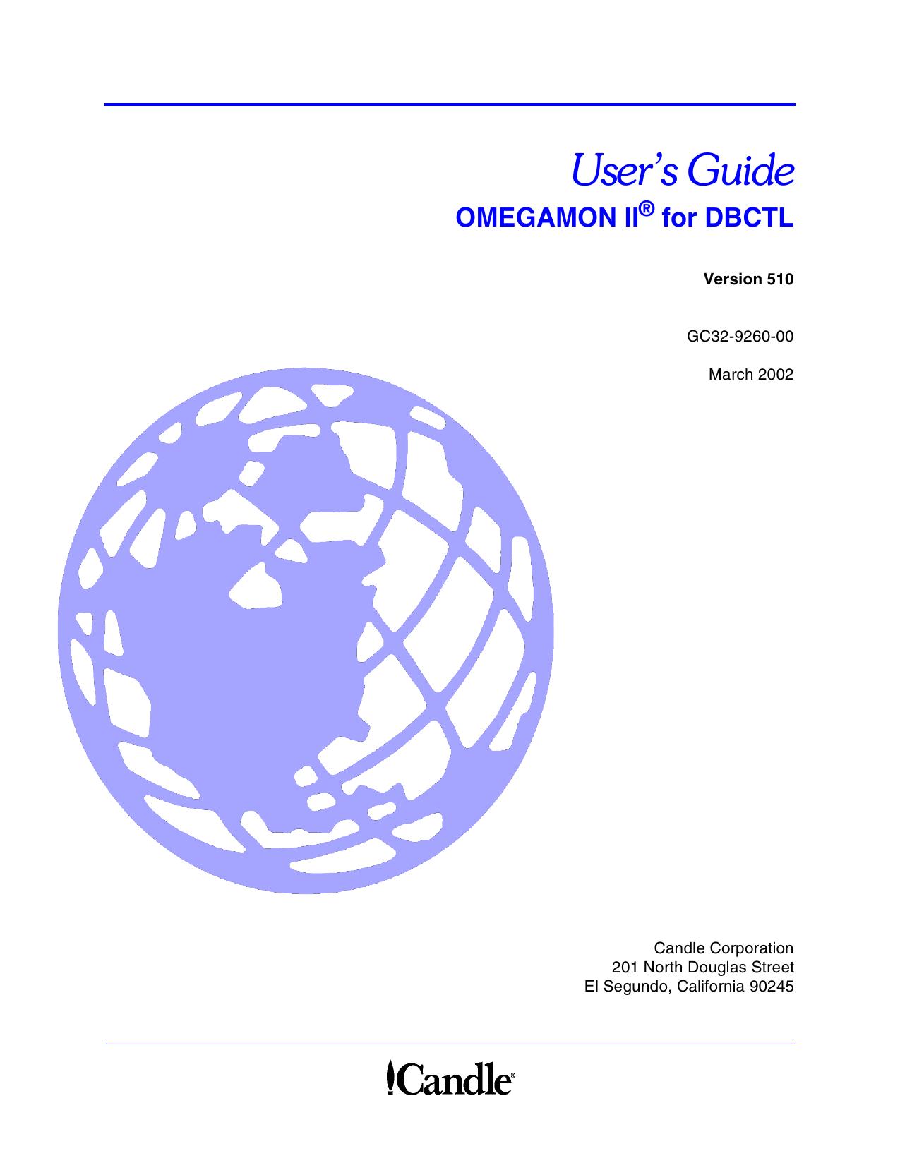 OMEGAMON II for DBCTL User’s Guide Version 510