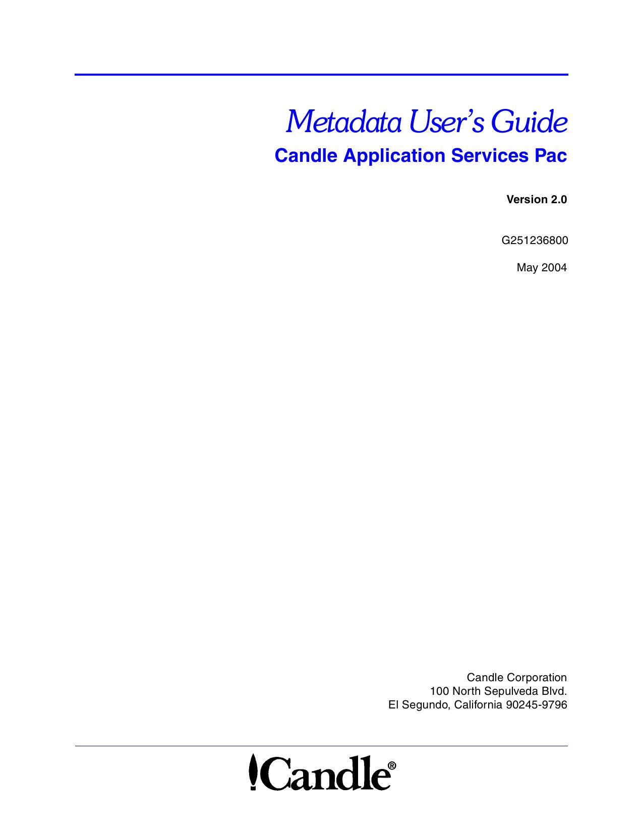 CASP Metadata User’s Guide, Version 2.0