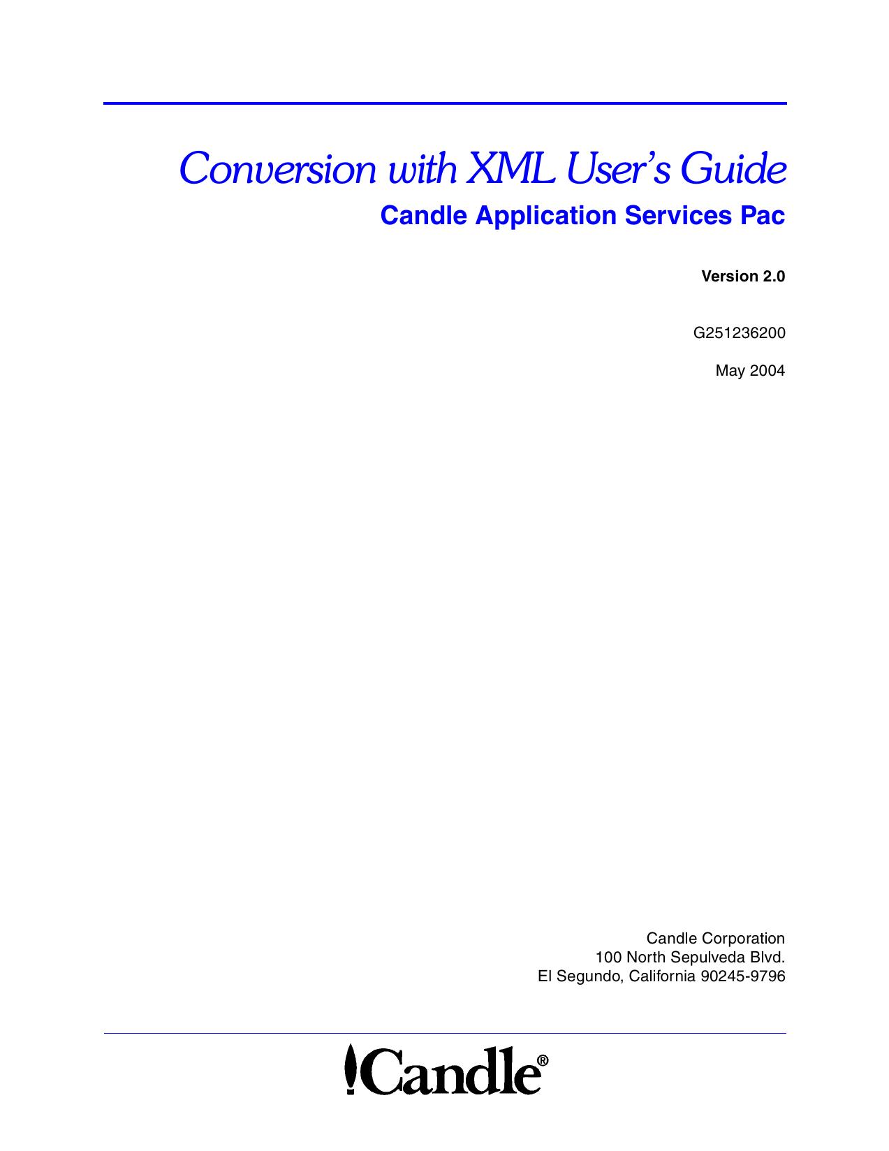 CASP Conversion with XML User’s Guide, Version 2.0