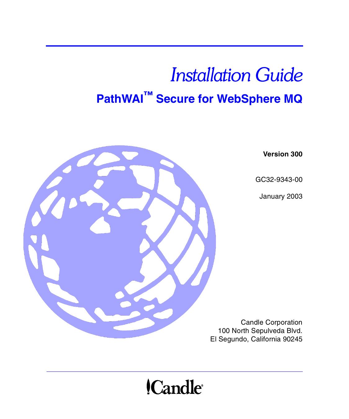 PathWAI Secure for WebSphere MQ Installation Guide, V300