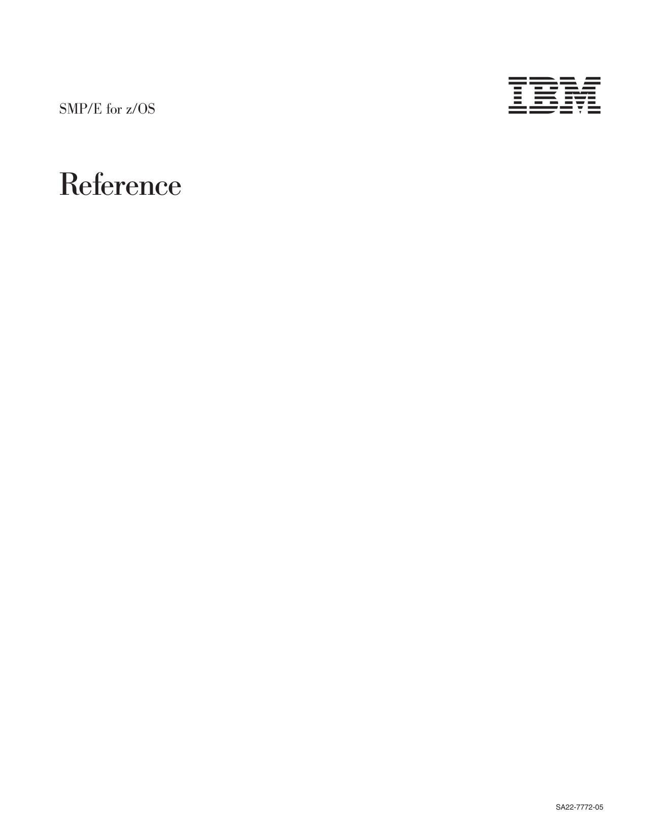 SMP/E V3R3.0 Reference