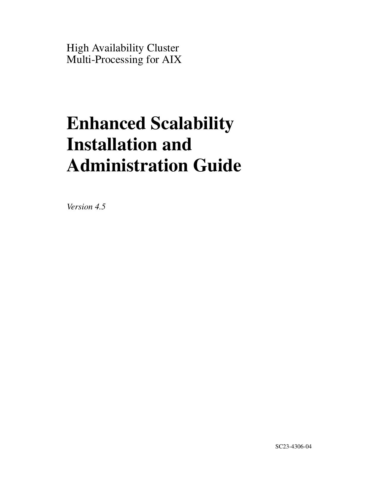 HACMP/ES Guide