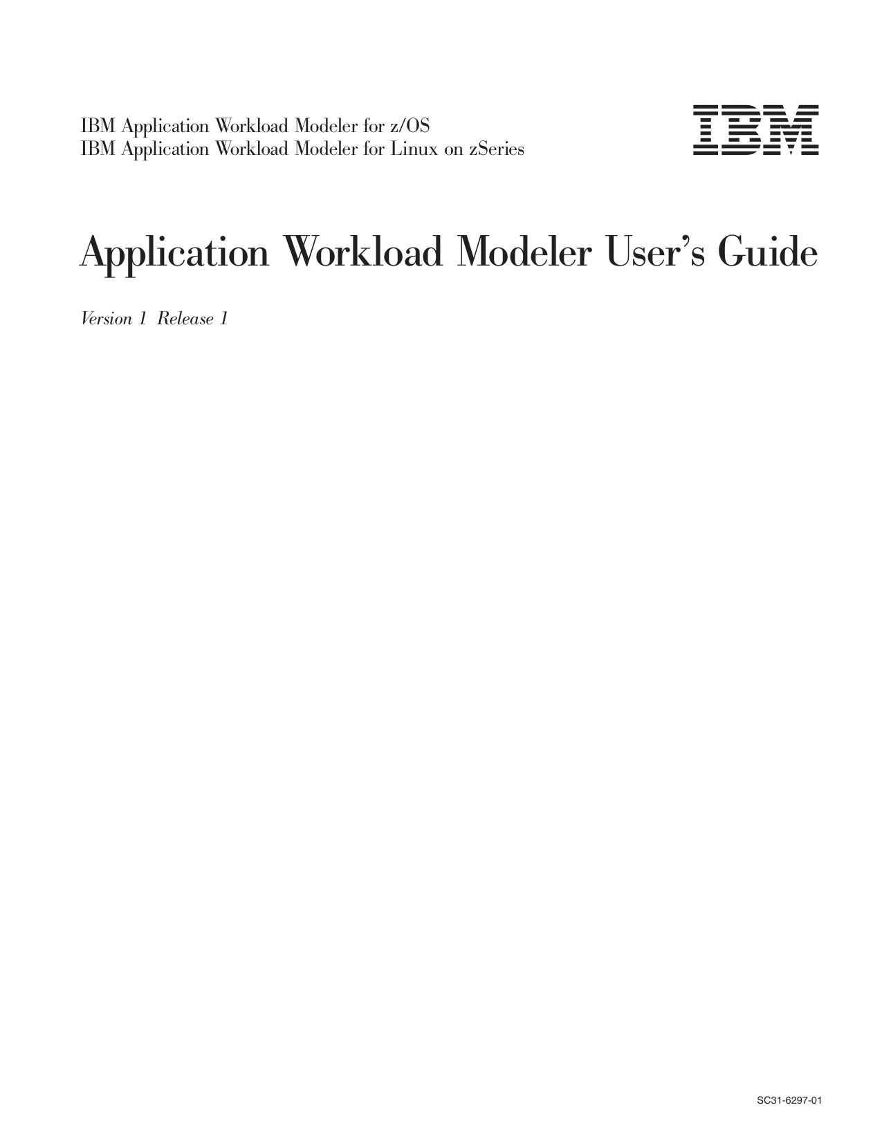 Application Workload Modeler User's Guide
