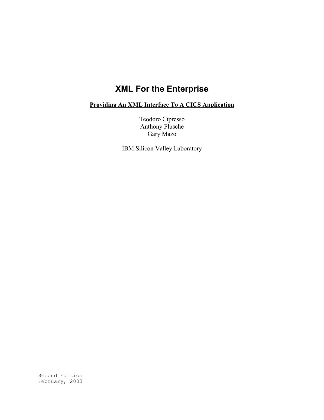 Microsoft Word - XMLEnablementCICSDB2WhitePaperGA.doc
