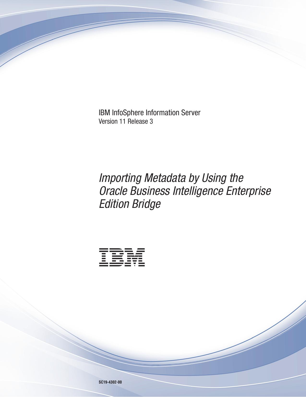 Importing Metadata by Using the Oracle Business Intelligence Enterprise Edition Bridge
