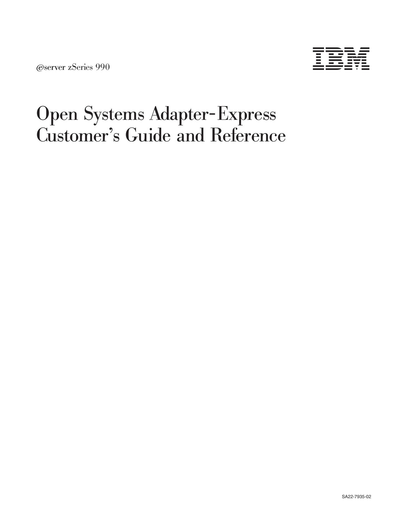 z990 : OSA-Express Customer's Guide and Reference for z990