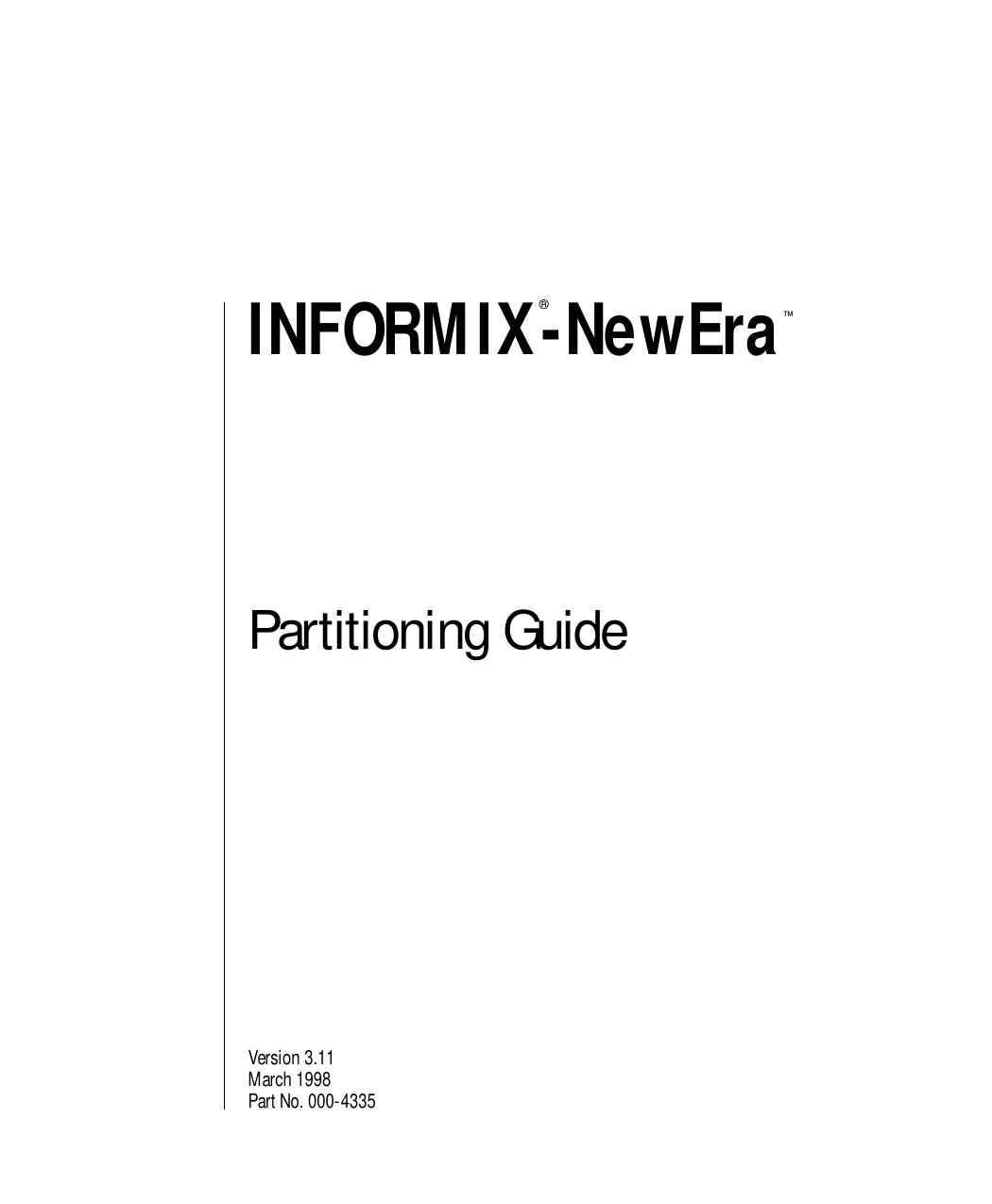 Partitioning Guide