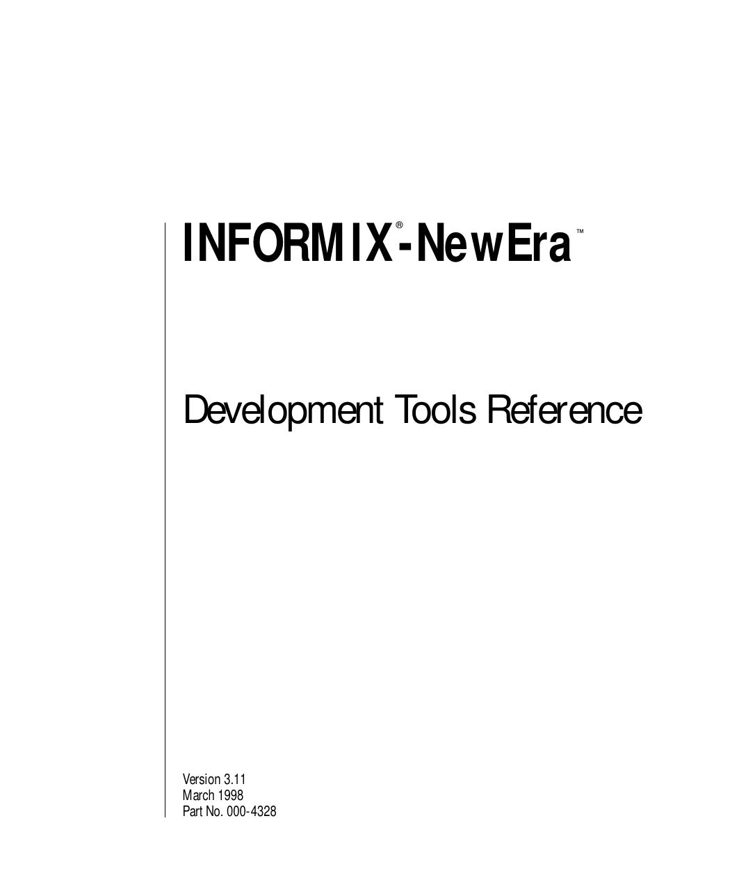 Development Tools Reference