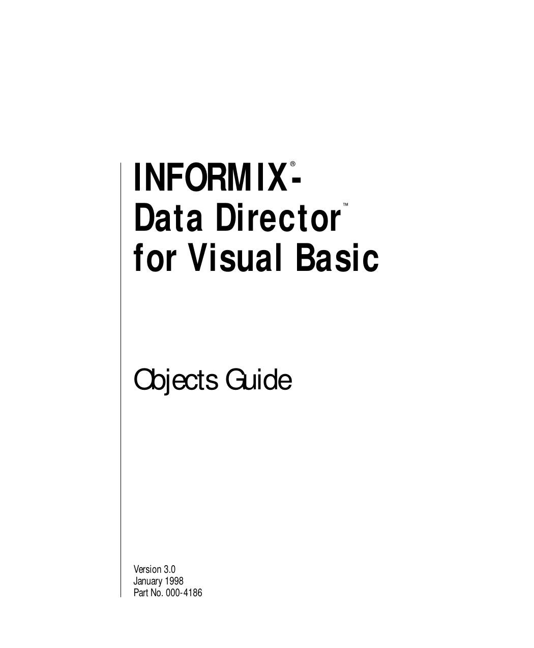 Data Director Objects Guide