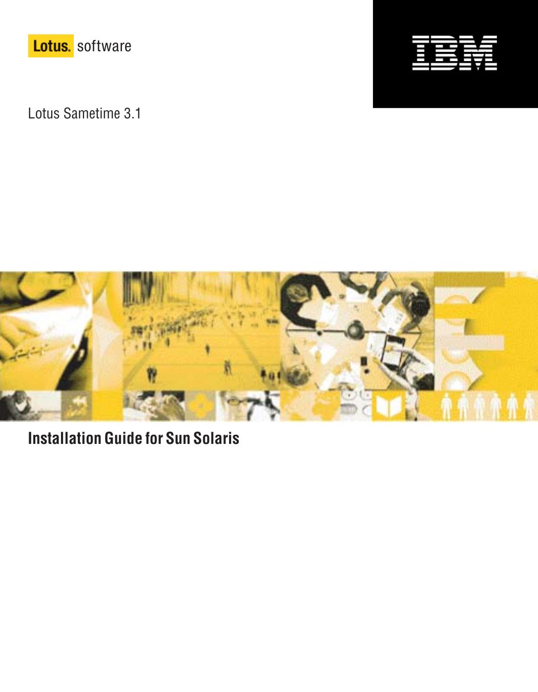Lotus Sametime 3.1 Installation Guide for Sun Solaris