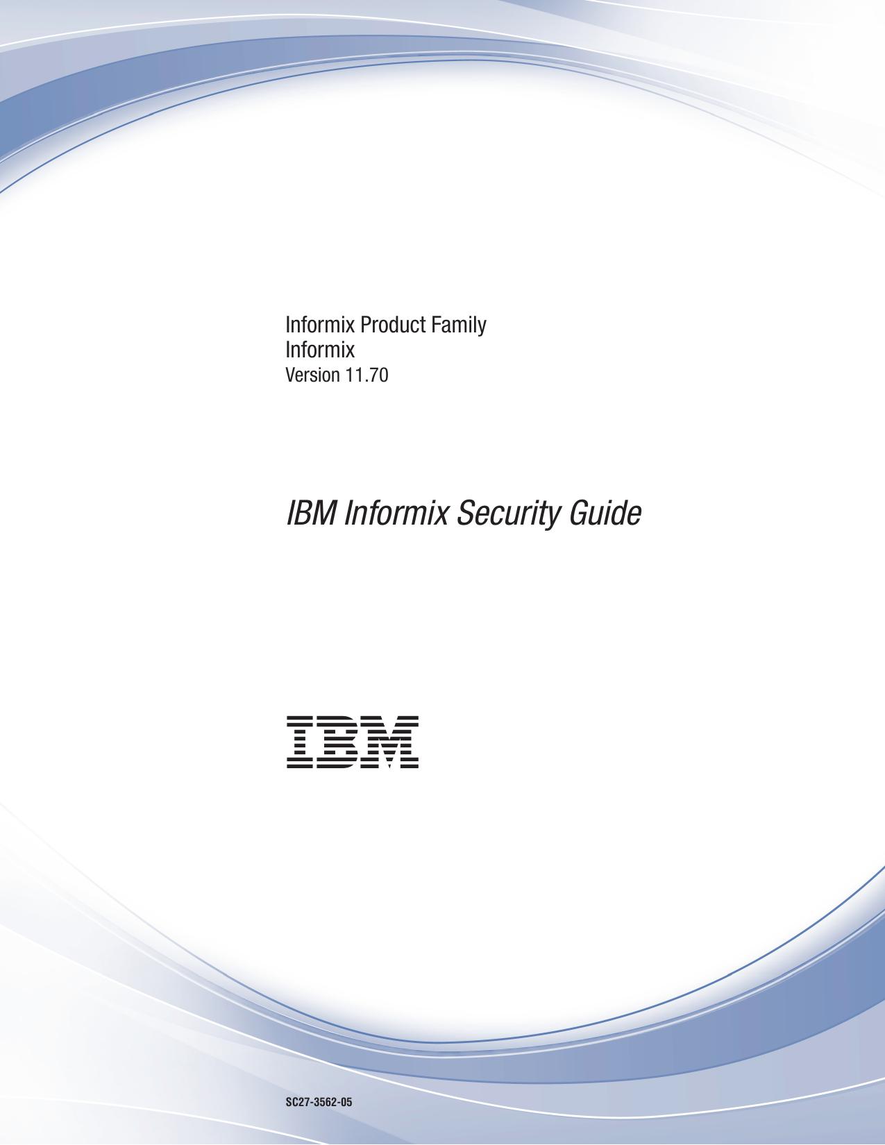 IBM Informix Security Guide