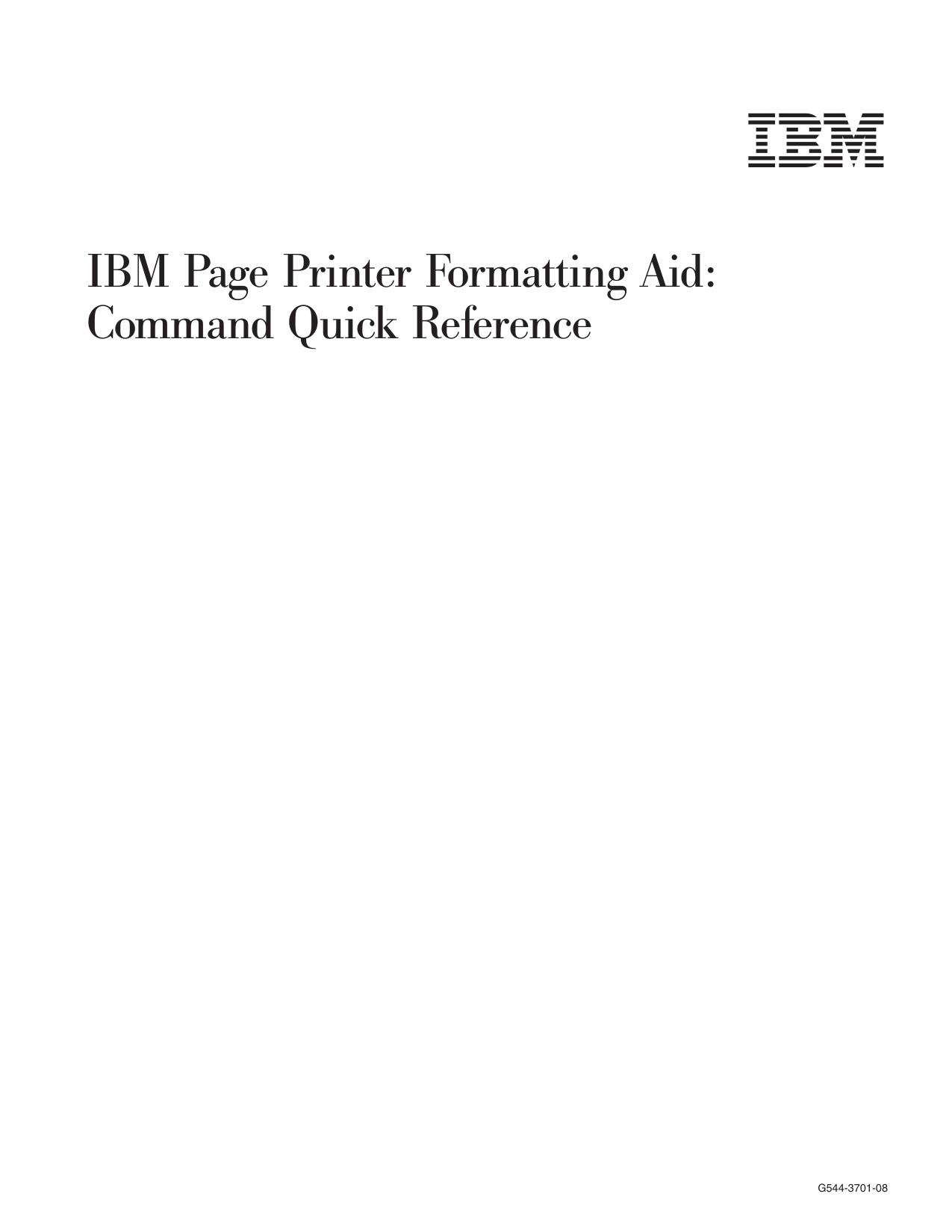 PPFA Command Quick Reference