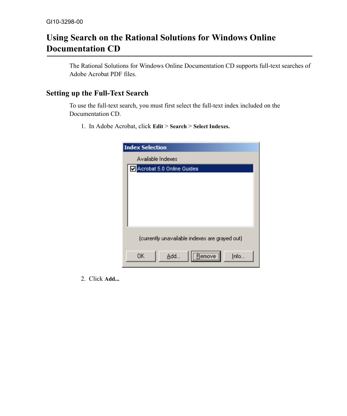 Using Search with Rational Documentation