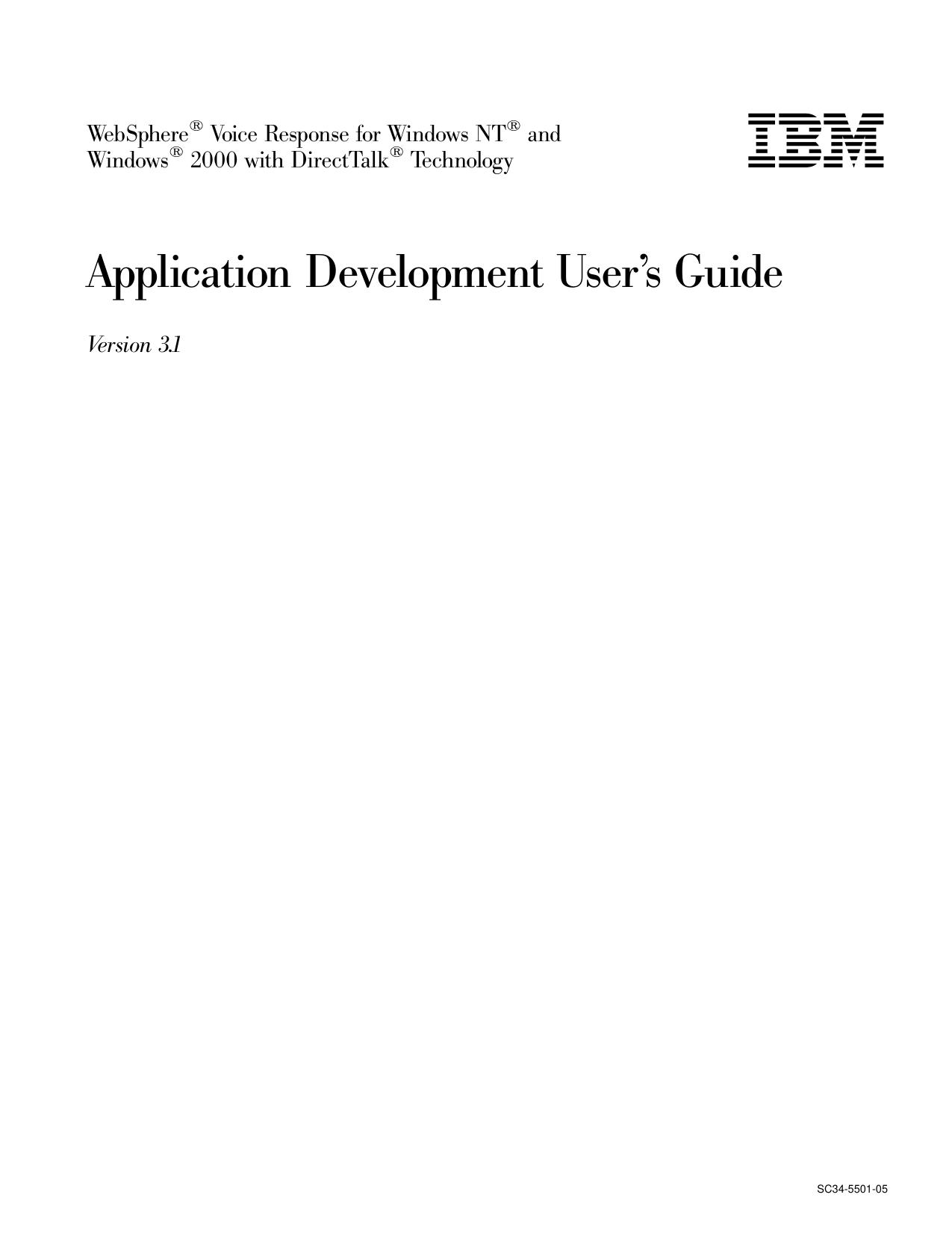 Application Development User™s Guide