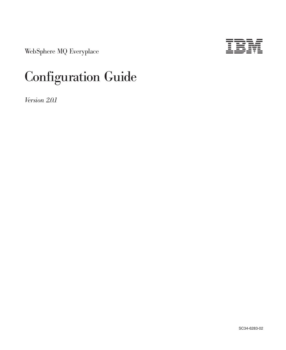 WebSphere MQ Everyplace Configuration Guide