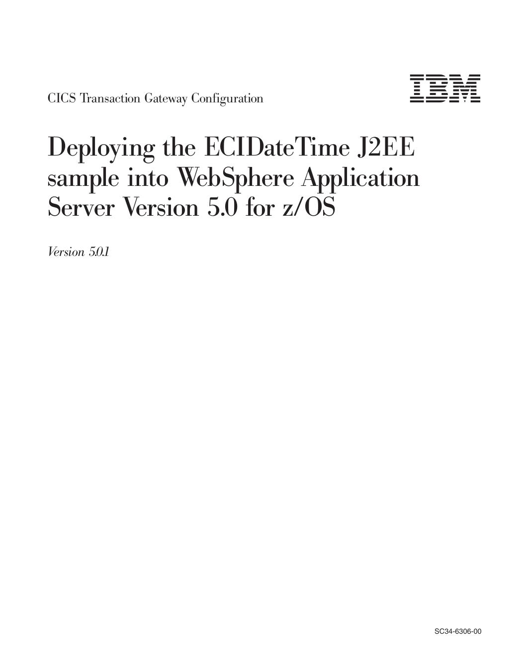 Deploying the J2EE sample into Websphere Application Server V5.0