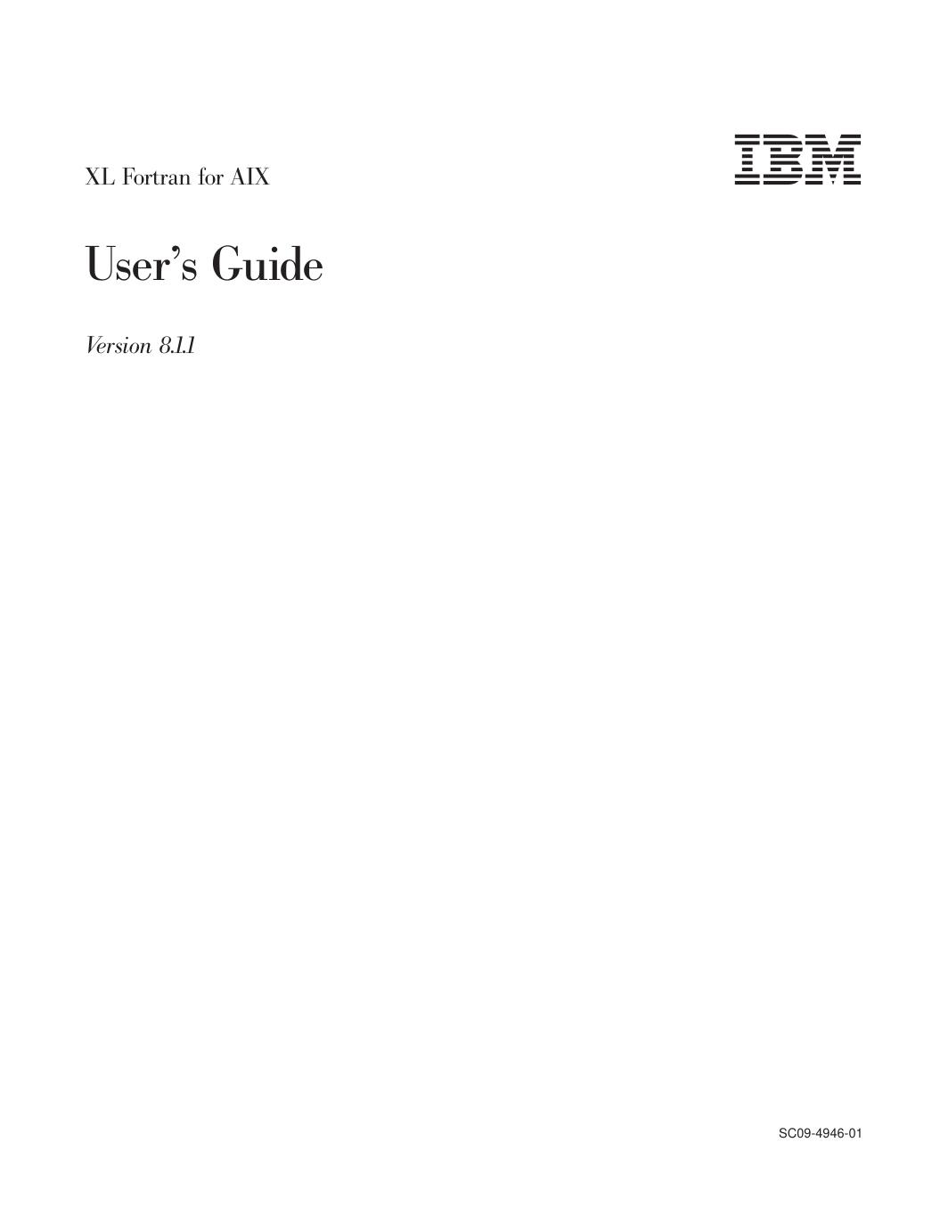 XL Fortran for AIX: User's Guide
