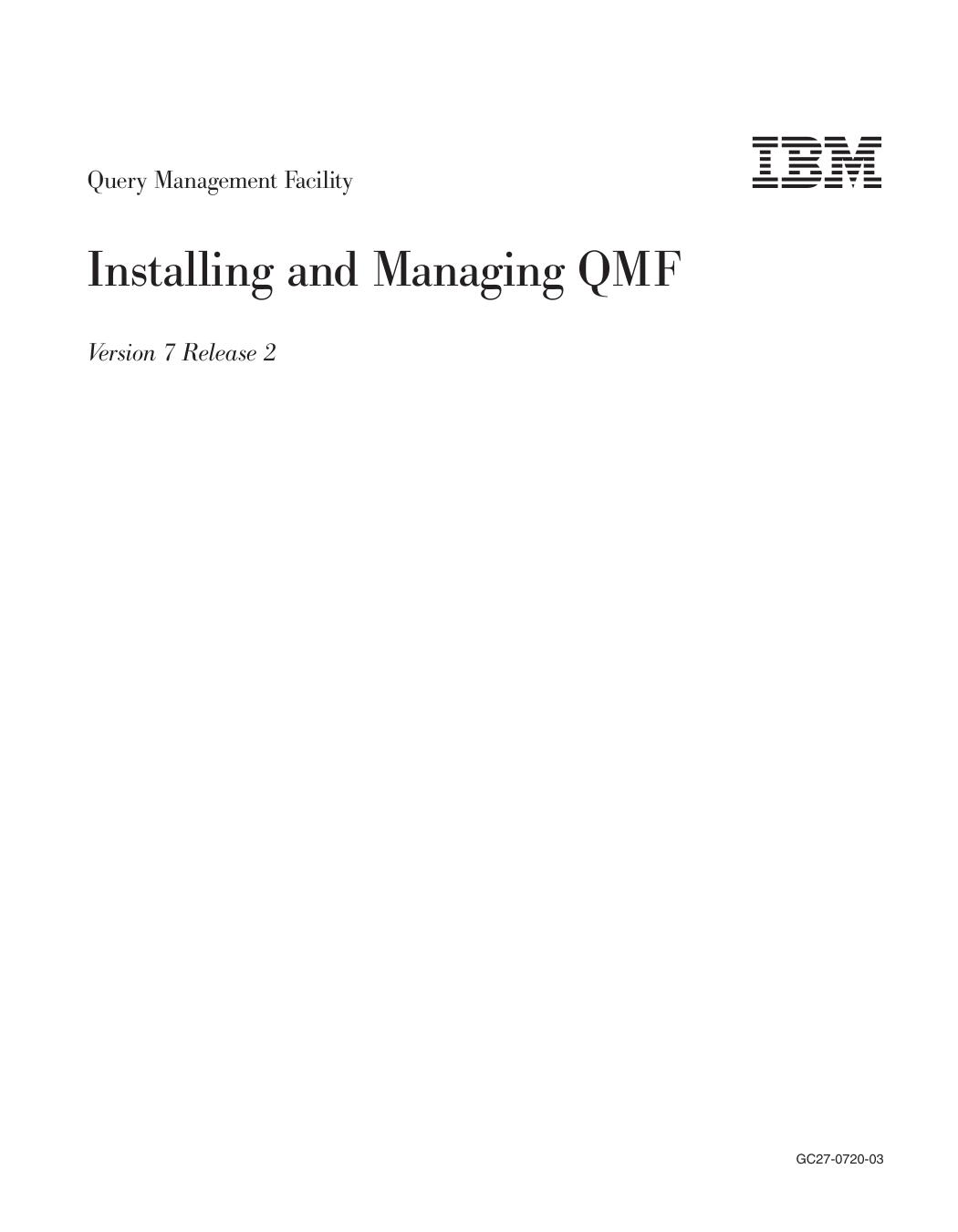 Installing and Managing QMF