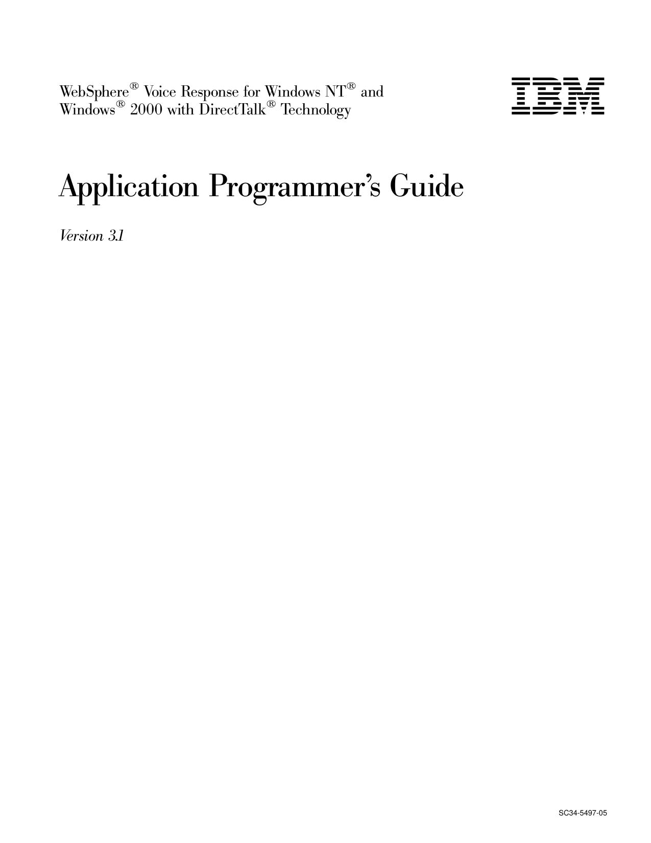 Application Programmer™s Guide