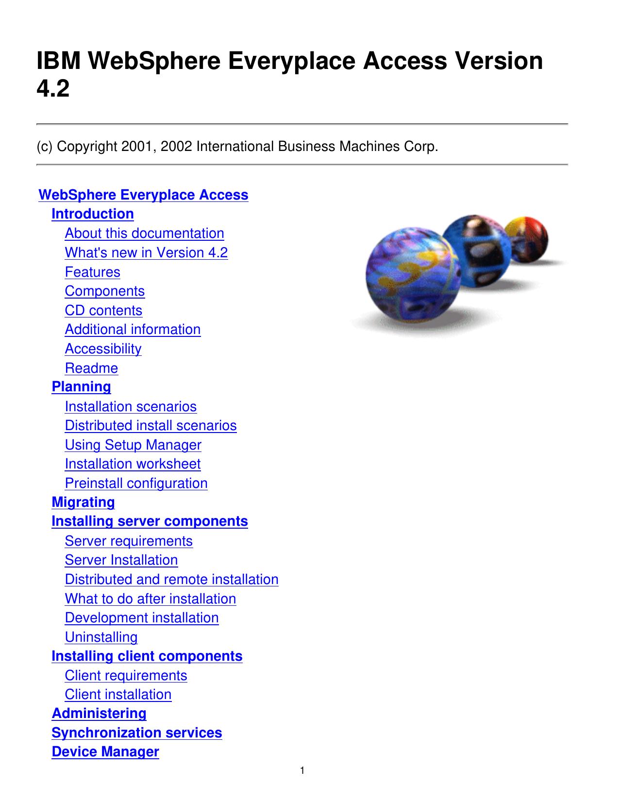 IBM WebSphere Everyplace Access