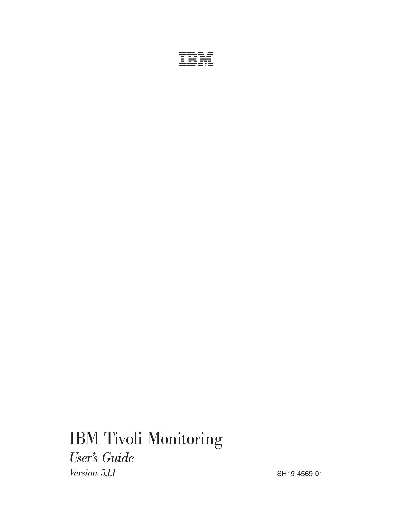 IBM Tivoli Monitoring User™s Guide