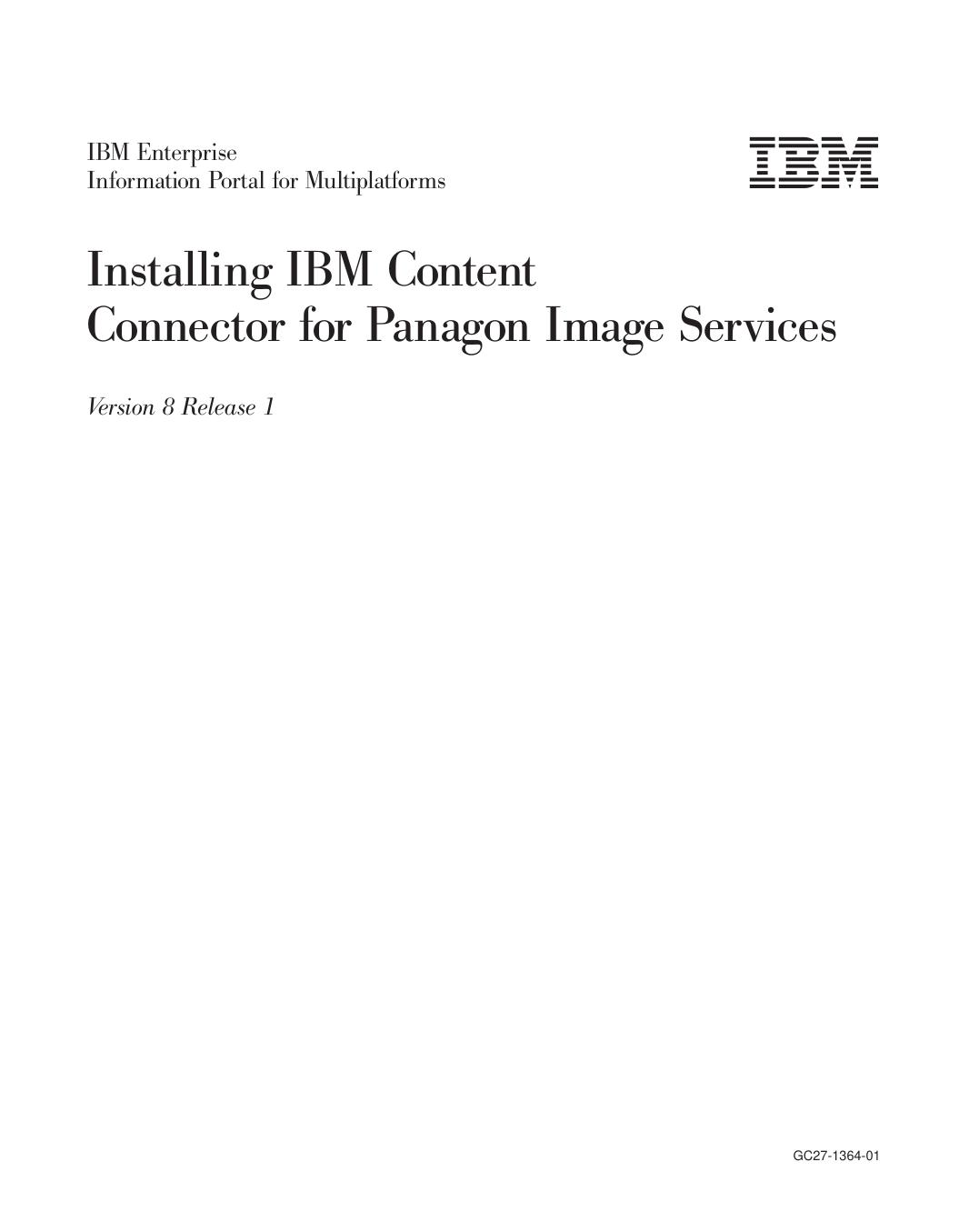 Content Connector For Panagon Image Services Install Guide