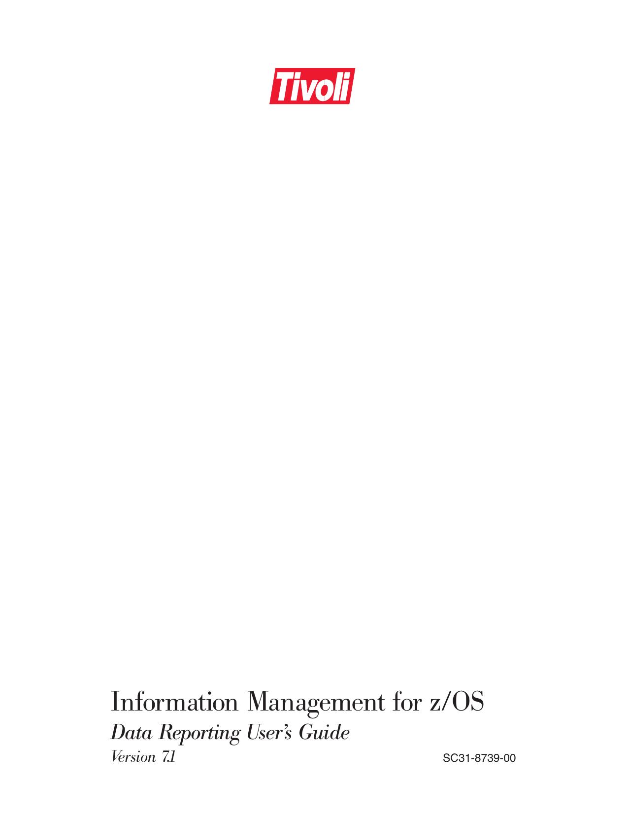 Data Reporting User™s Guide
