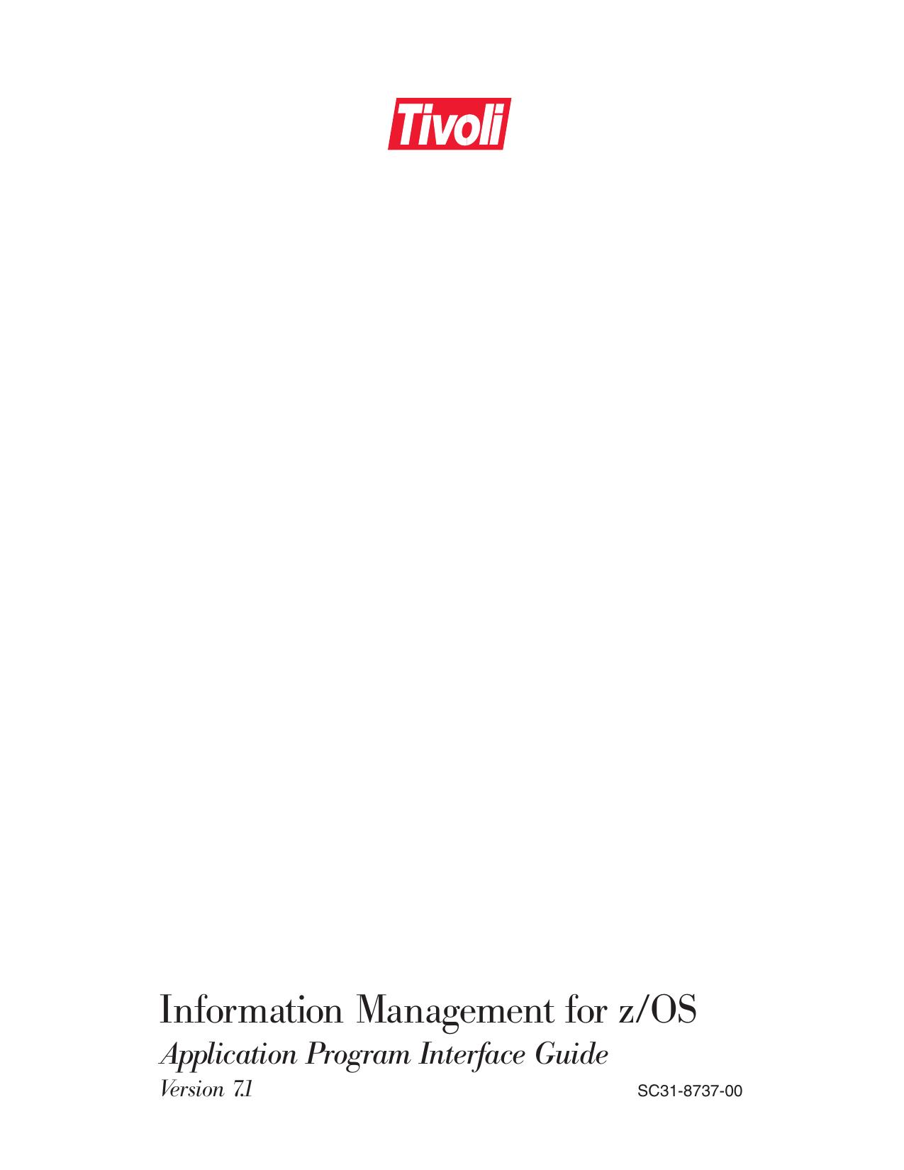 Application Program Interface Guide