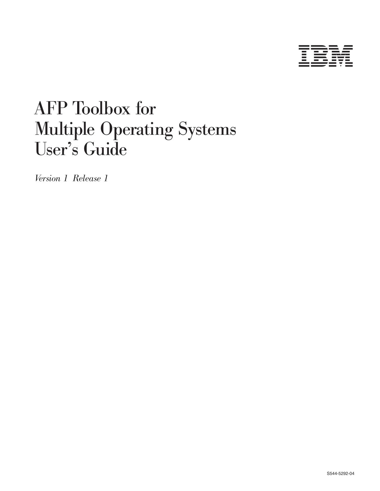 AFP Toolbox User's Guide