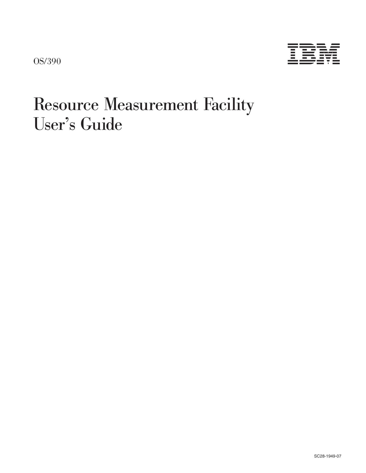 OS/390 V2R10.0 RMF User's Guide