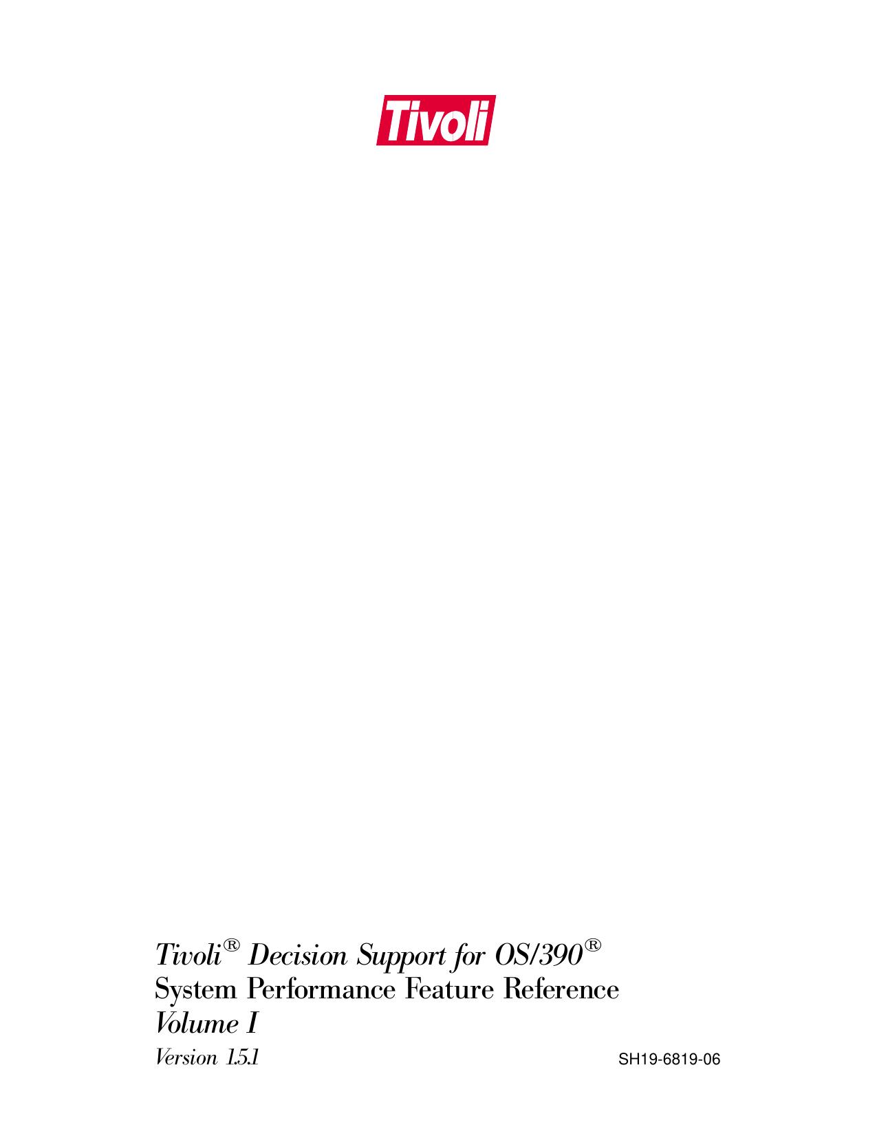 <phsave;1041;1051><fv;2><phsave;1042;1052><fv;0>System Performance Feature Reference<phrest;x1042;x1052> Vol. I<phrest;x1041;x1051>