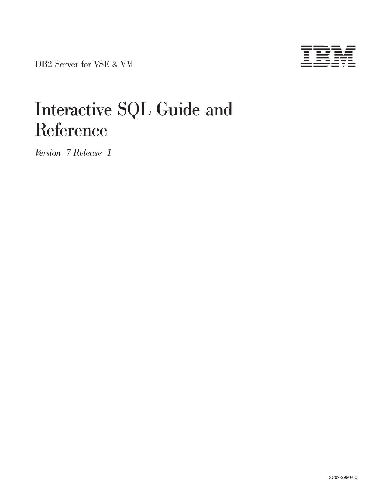Interactive SQL Guide and Reference