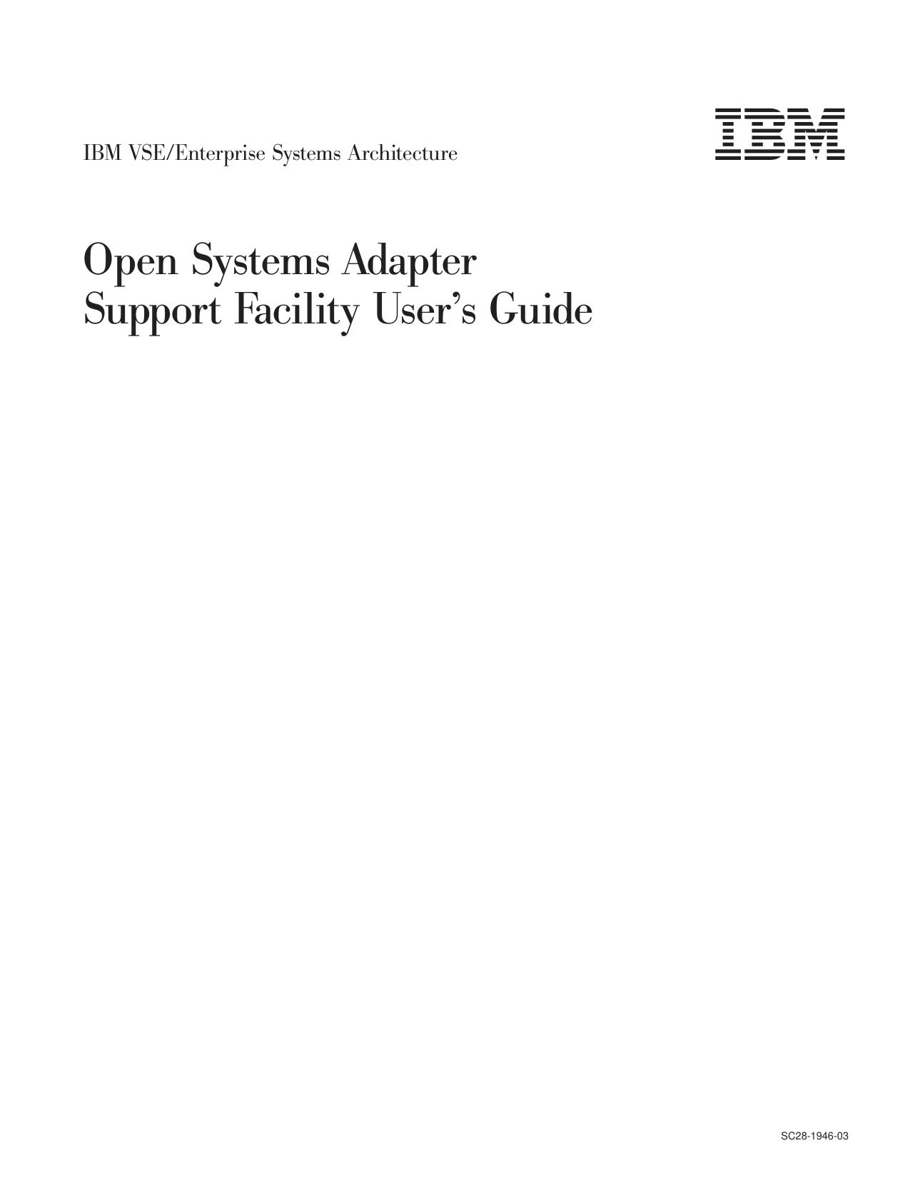 VSE/ESA: VSE/ESA OSA/SF User' Guide
