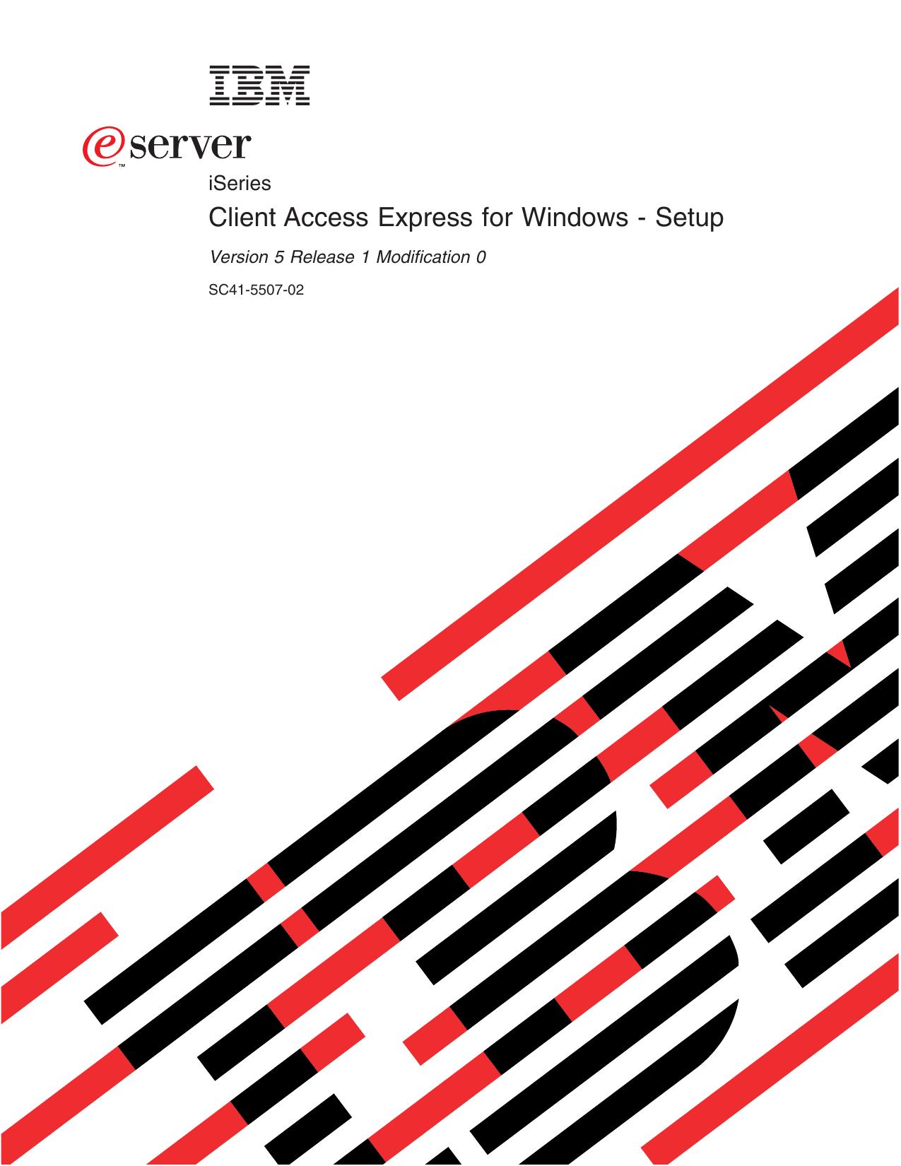 AS/400 Client Access Express for Windows - Setup V5R1