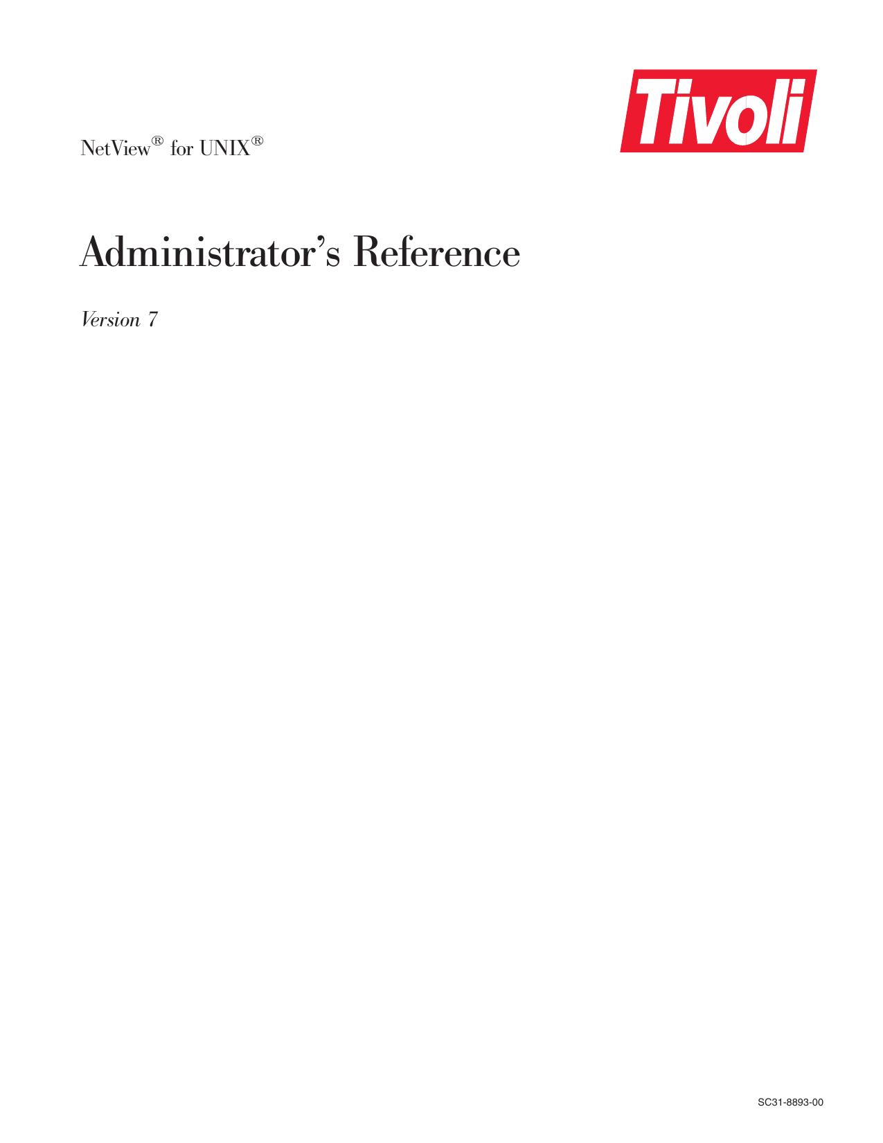 Administrator's Reference