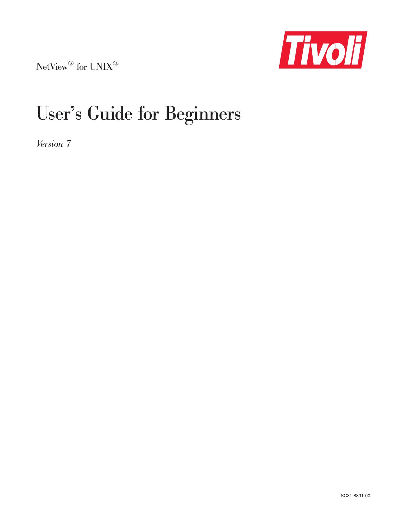 User's Guide for Beginners