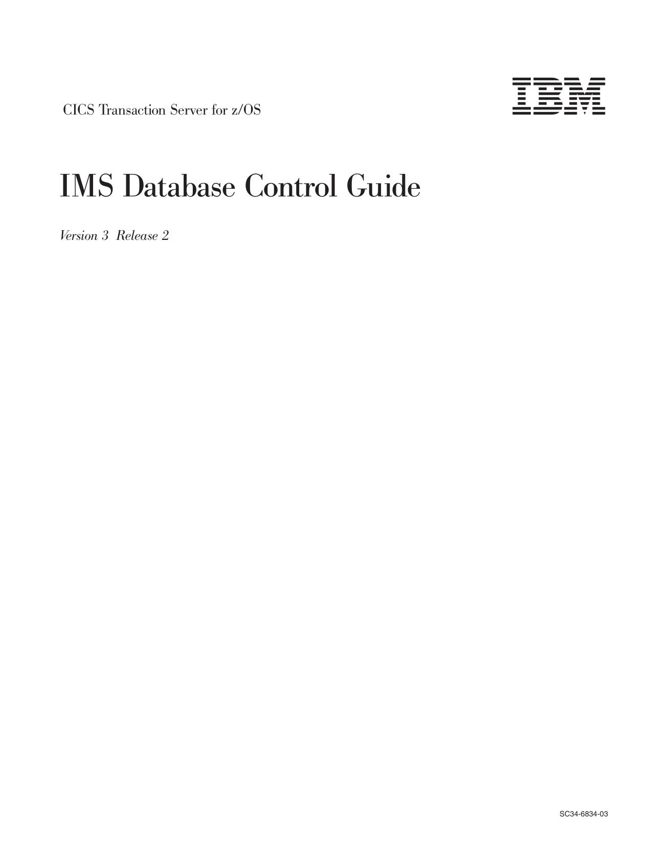 IMS Database Control Guide