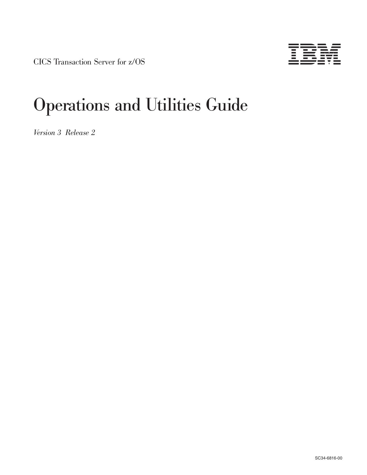 Operations and Utilities Guide