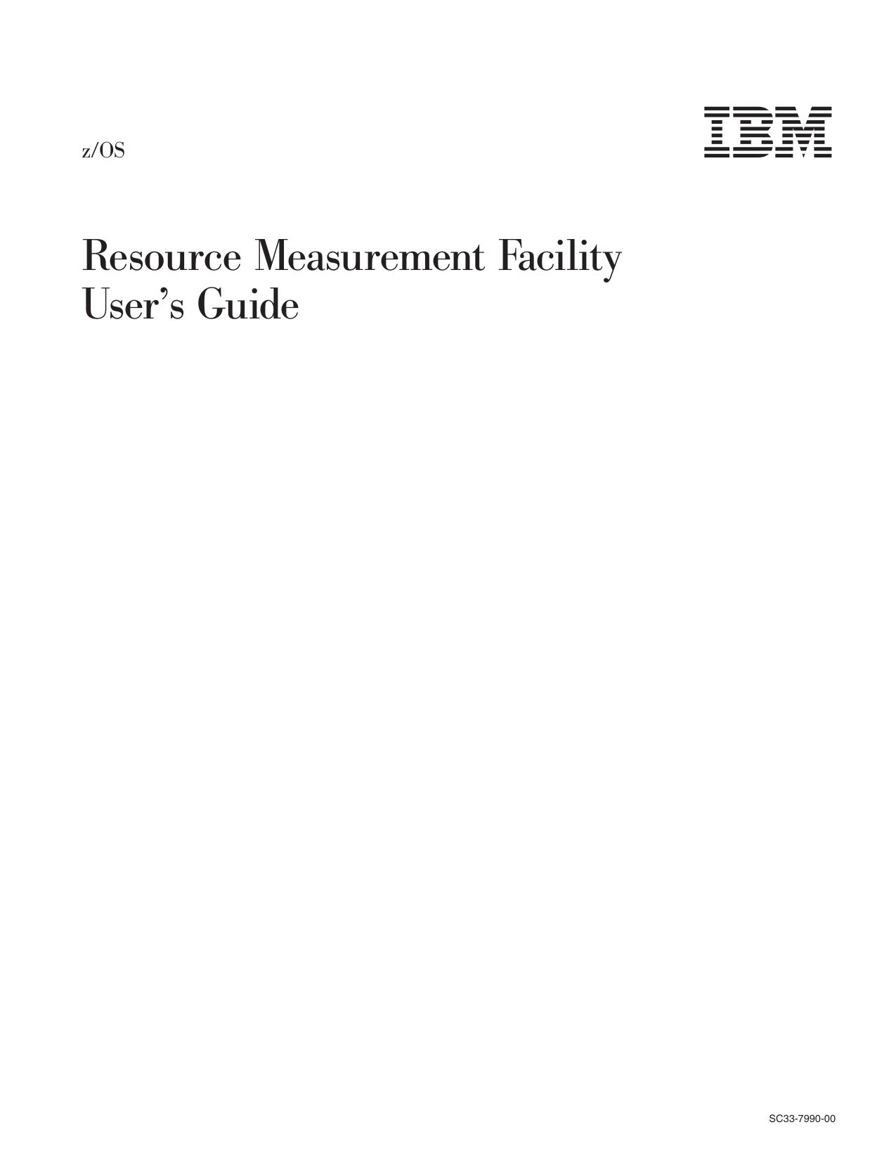 z/OS V1R1.0 RMF User's Guide