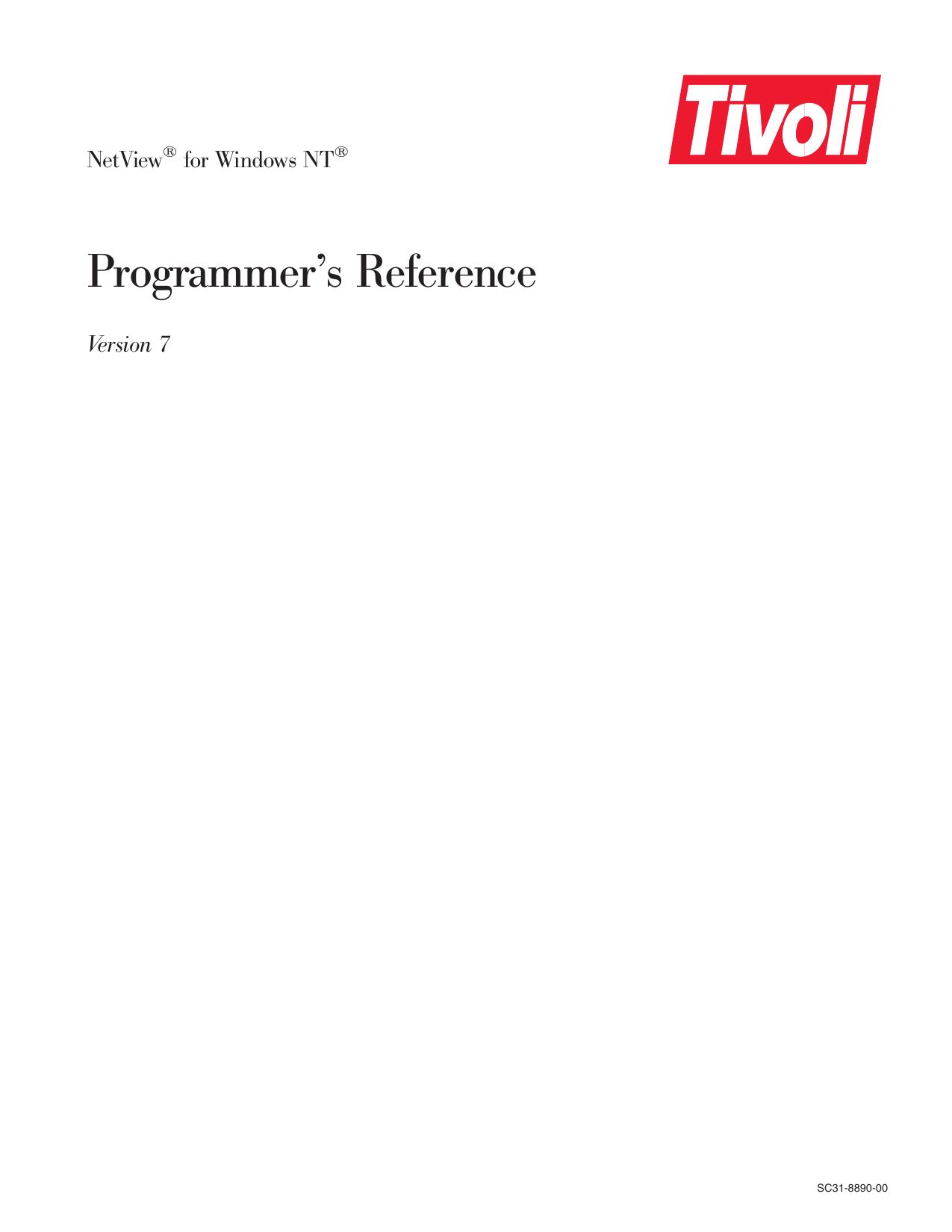 Programmer's Reference
