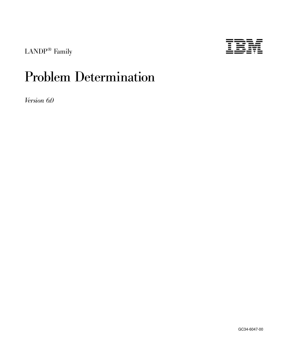 LANDP Problem Determination