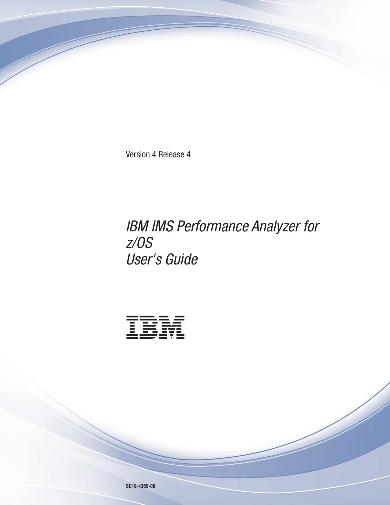 IMS Performance Analyzer User's Guide