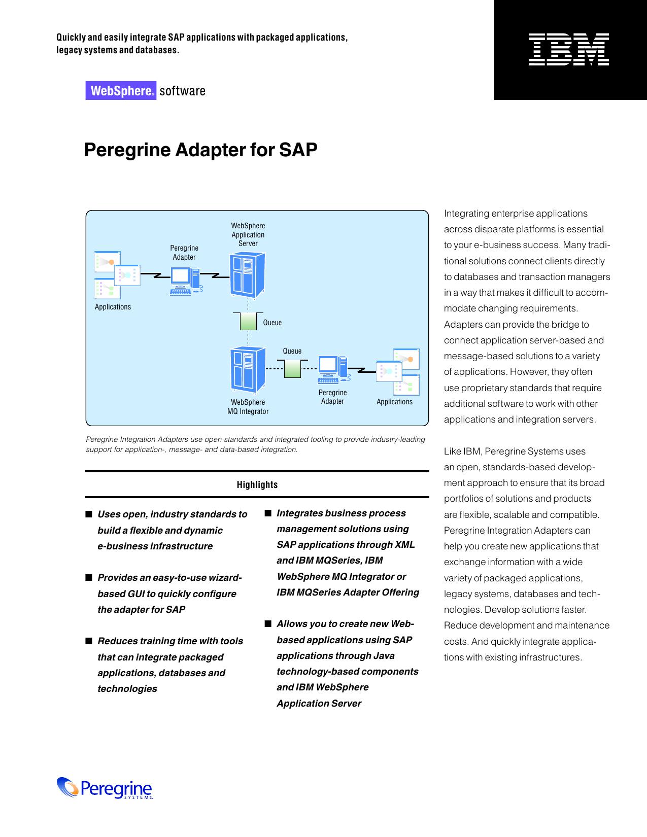 Peregrine Adapter for SAP.indd