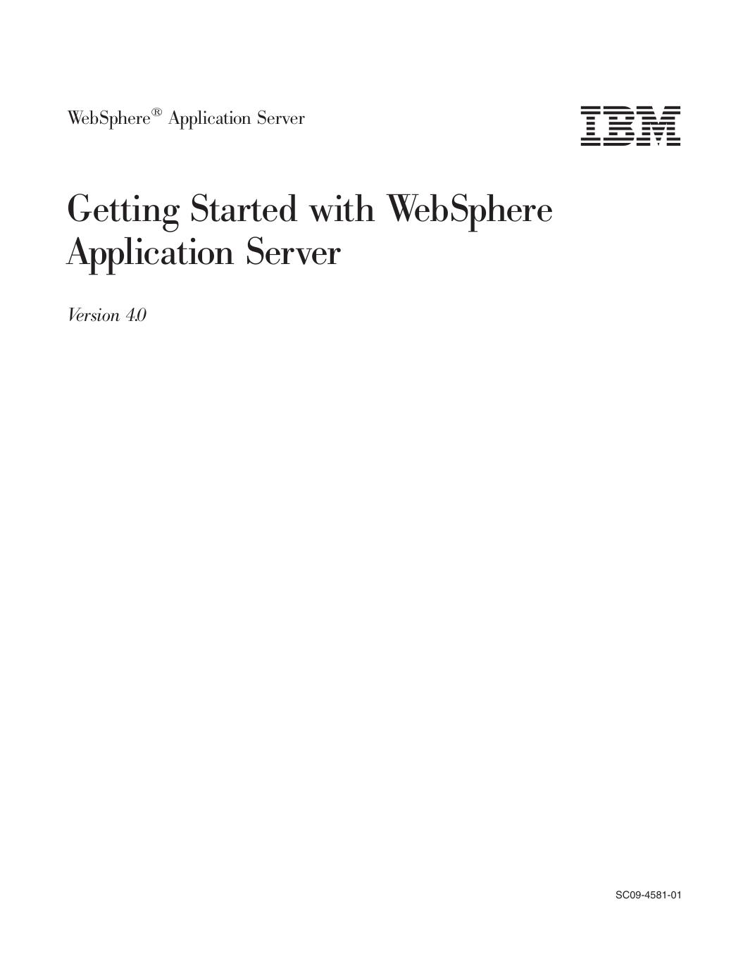 WebSphere: Getting Started with WebSphere Application Server
