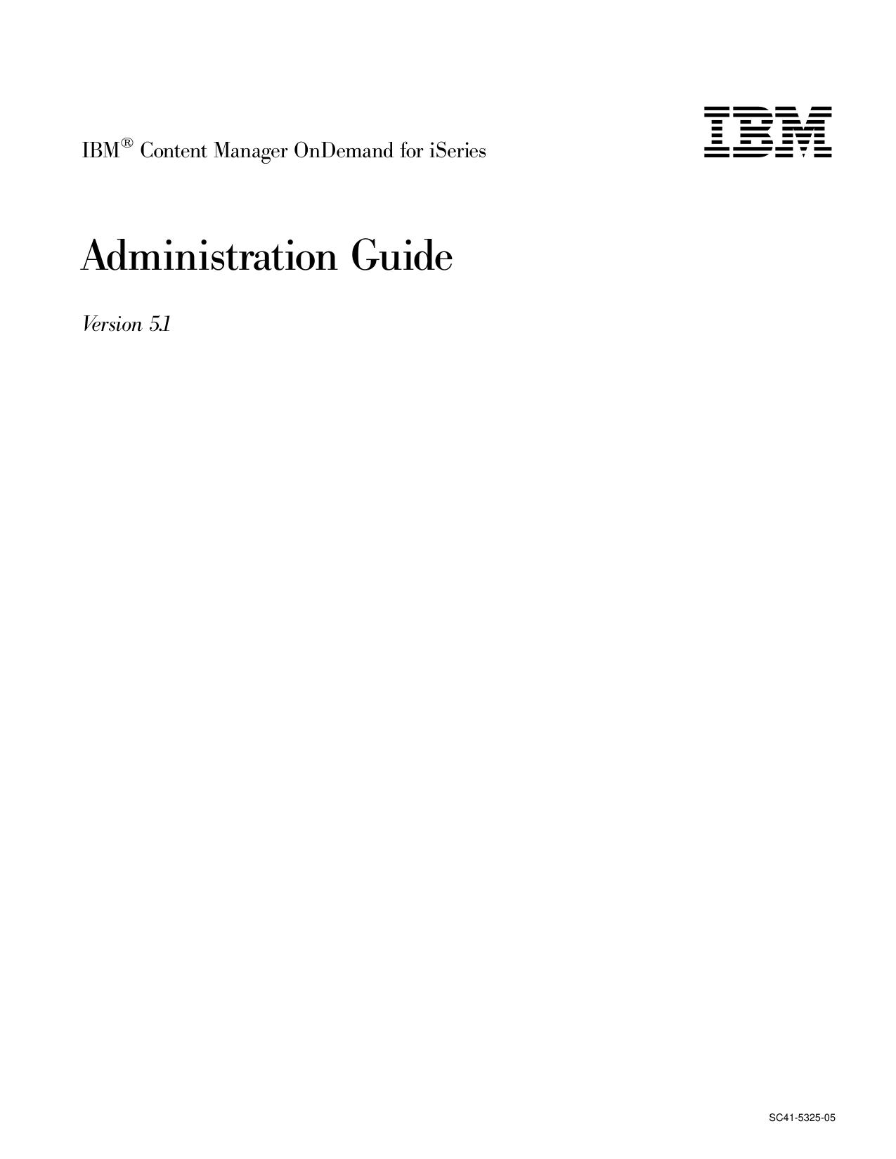 IBM<sup>®<reset> Content Manager OnDemand for iSeries: Administration Guide