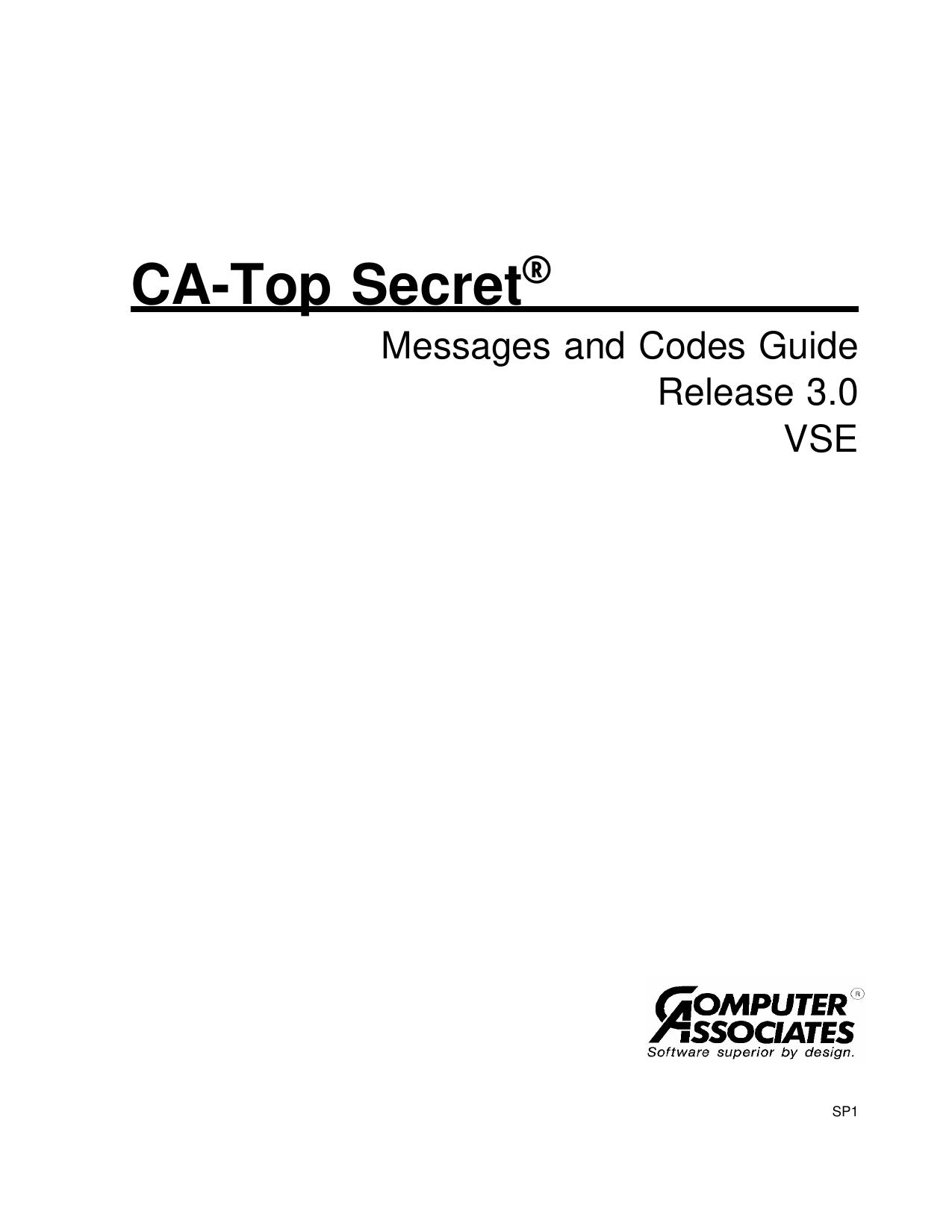 Messages and Codes Guide