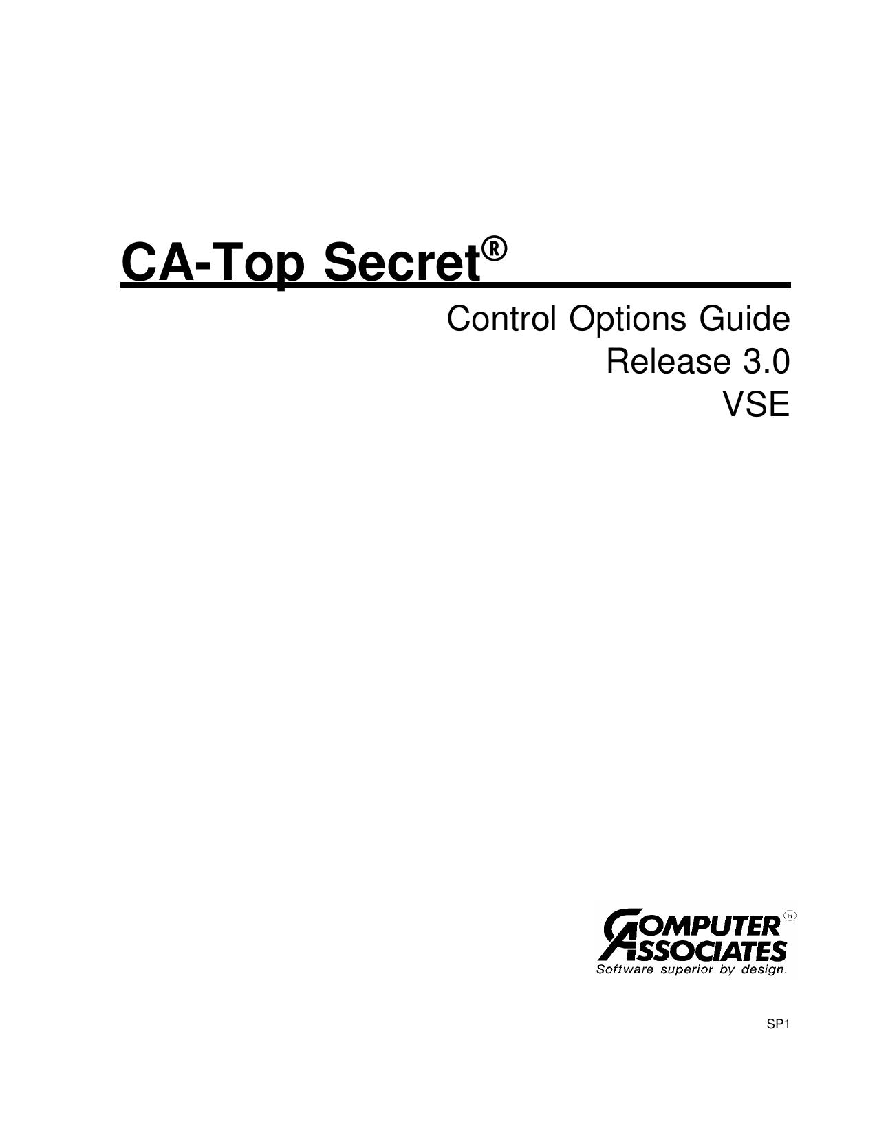 Control Options Guide